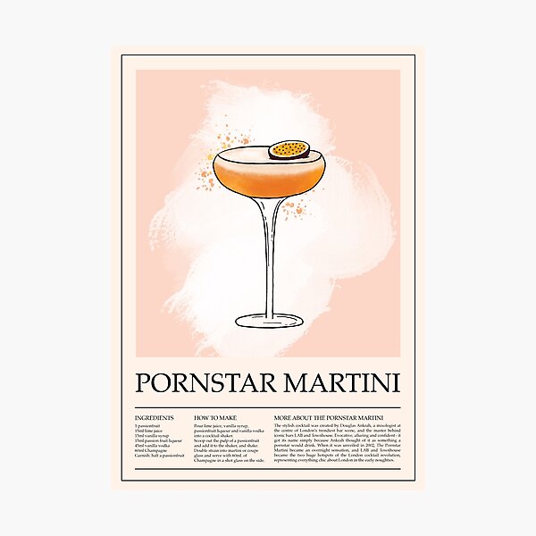 Item preview, Pornstar Martini Poster designed and sold by CloverFi.
