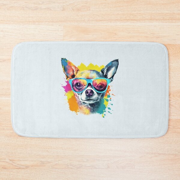 Item preview, Cute Abstract Dog Puppy wearing Glasses - Cute Dog Paint - Pet Lover print - Gift Idea - Abstract Art - ErSa Solutions designed and sold by ErSaSolutions.
