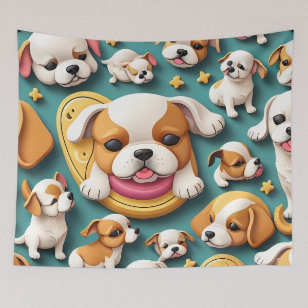 Artikelvorschau, Pattern of lovely dog 2 entworfen und verkauft von SpecialForceART.