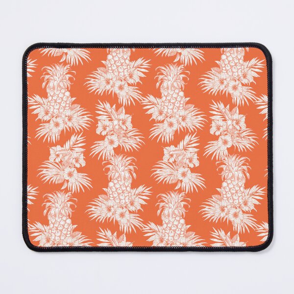 Item preview, Tropical rainforest palm tree leaves hibiscus with pineapples and toucan lovers designed and sold by letsgow8th.
