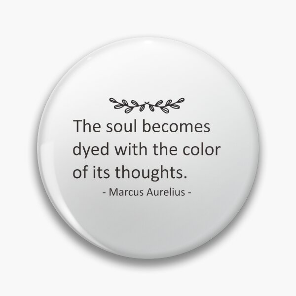 Item preview, Quotes Daily Stoic The Soul Becomes Marcus Aurelius designed and sold by artbibun.
