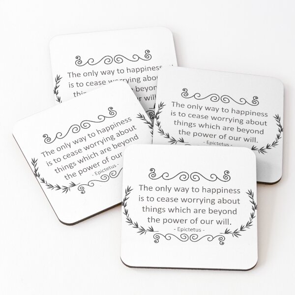 Item preview, Quotes Daily Stoic Way to Happiness Epictetus designed and sold by artbibun.