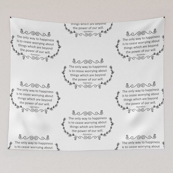 Item preview, Quotes Daily Stoic Way to Happiness Epictetus designed and sold by artbibun.