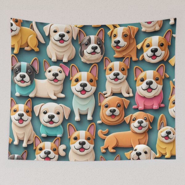 Artikelvorschau, Pattern of lovely dog 5 entworfen und verkauft von SpecialForceART.