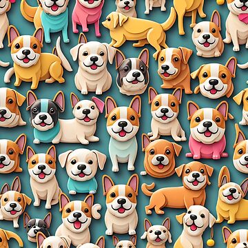 Imagen de la obra Pattern of lovely dog 5 de SpecialForceART