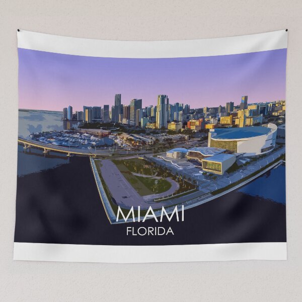 Item preview, Miami, Florida, USA, Print designed and sold by summattodraw.
