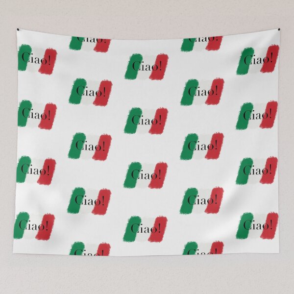 Artikelvorschau, Ciao einfaches italienisches Designerlogo mit den Farben der italienischen Flagge entworfen und verkauft von GeoffBeattie.