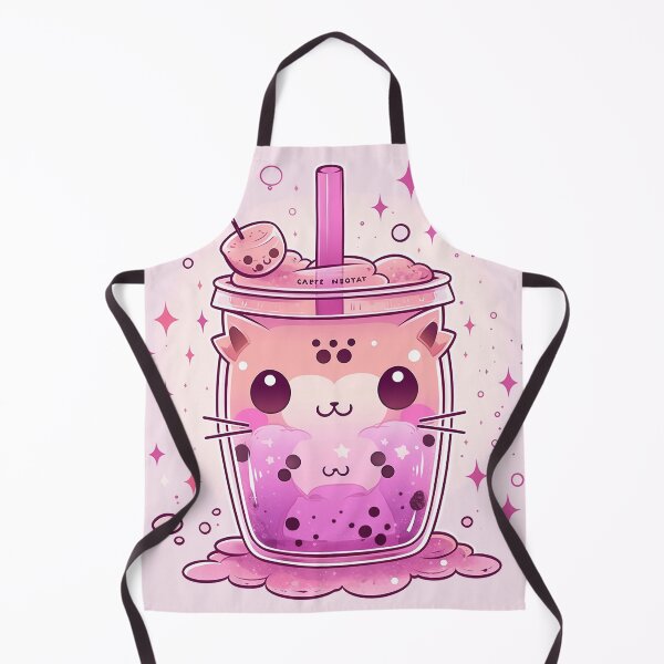 Item preview, Bubble Tea Neko - Dragon Fruit Marshmallow designed and sold by SnarkyDoodles.