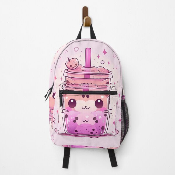 Item preview, Bubble Tea Neko - Dragon Fruit Marshmallow designed and sold by SnarkyDoodles.