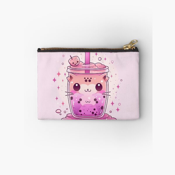 Item preview, Bubble Tea Neko - Dragon Fruit Marshmallow designed and sold by SnarkyDoodles.