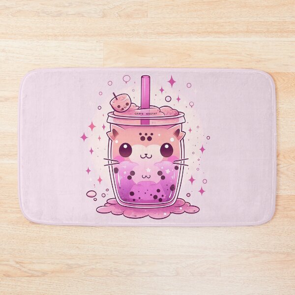 Item preview, Bubble Tea Neko - Dragon Fruit Marshmallow designed and sold by SnarkyDoodles.