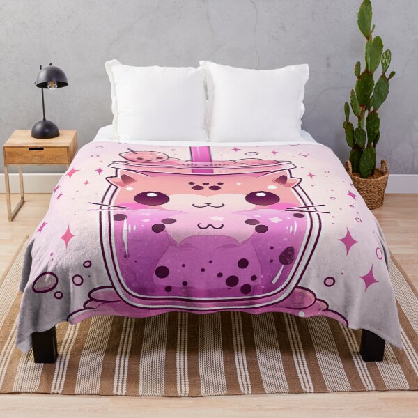 Item preview, Bubble Tea Neko - Dragon Fruit Marshmallow designed and sold by SnarkyDoodles.