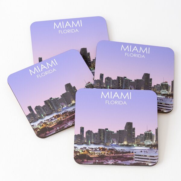 Item preview, Miami, Florida, USA, Print designed and sold by summattodraw.
