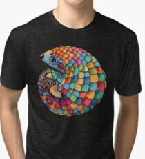 Rainbow Pangolin Tri-blend T-Shirt