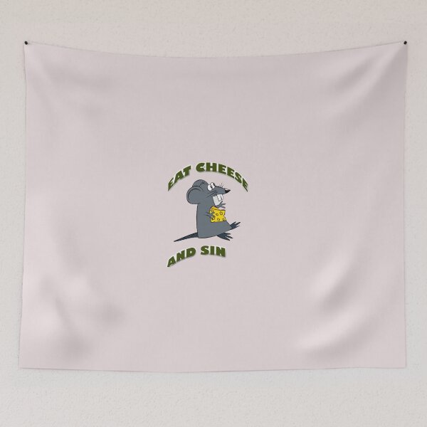 Item preview, Eat Cheese And Sin designed and sold by krishana3d.