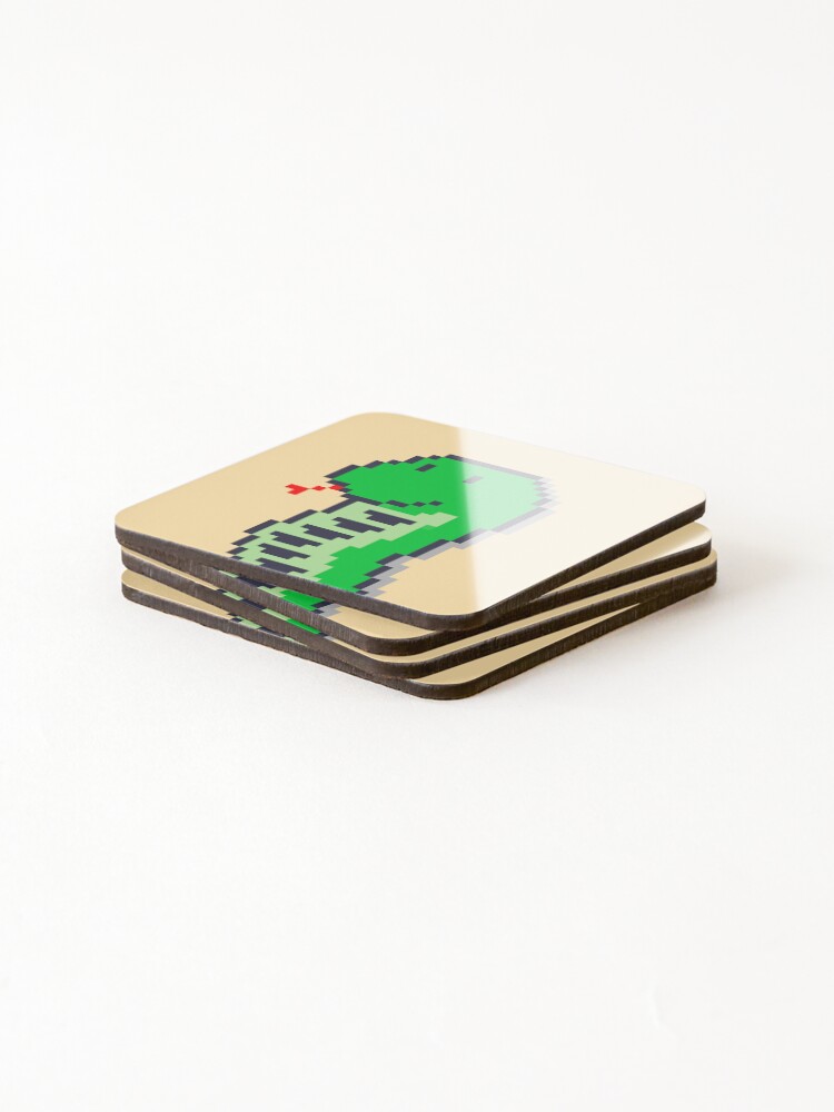 Thumbnail 4 of 5, Coasters (Set of 4), Green snake designed and sold by RASAS7.