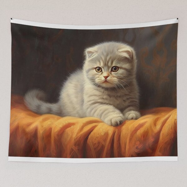 Item preview, Harmonious Scottish Fold Kitten Graphic T-Shirt Dress designed and sold by Digital-Art-Co.