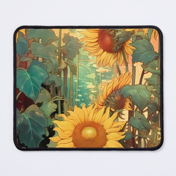 Item preview, artistic abstract sunflower 05 designed and sold by UnaWu533.