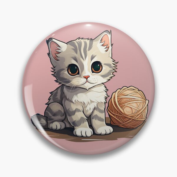 Artikelvorschau, Niedlicher Kitty-Aufkleber entworfen und verkauft von PetalPrints America.