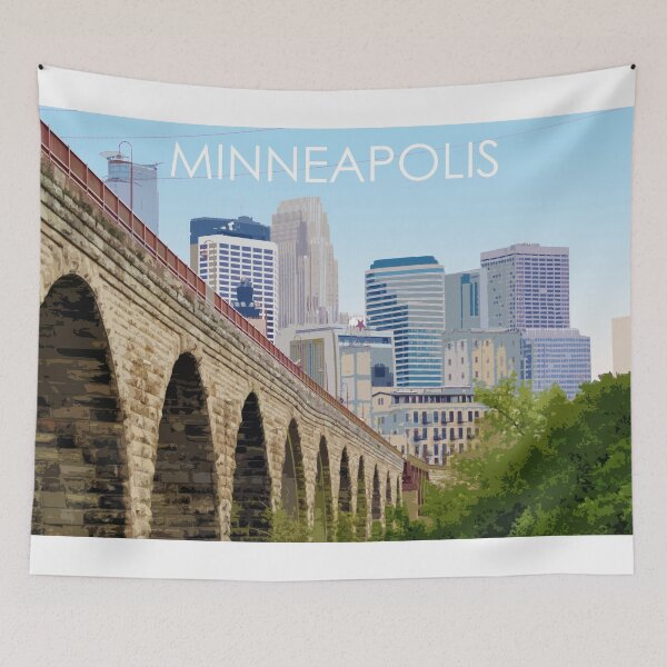 Item preview, Minneapolis, Minnesota, USA, Print designed and sold by summattodraw.