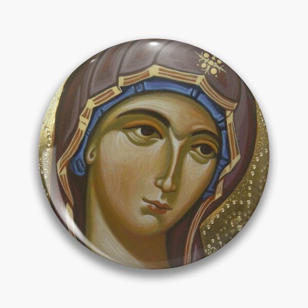 Item preview, Icon of Virgin Mary by the hand of Olga Bileski designed and sold by ikon-olga.