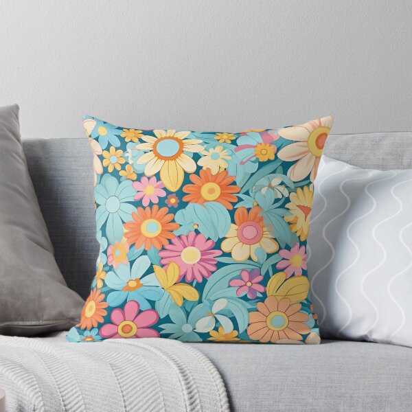 Item preview, Colourful flowers pattern artwork 3 designed and sold by titur.