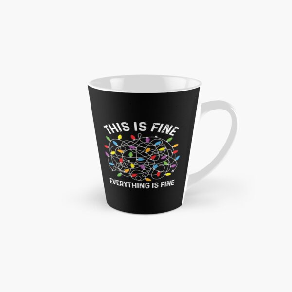  ThisFine this is fine mug,funy Mug Travel Coffee Mug