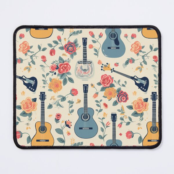 Item preview, Guitar and flowers in pastel 2 designed and sold by titur.