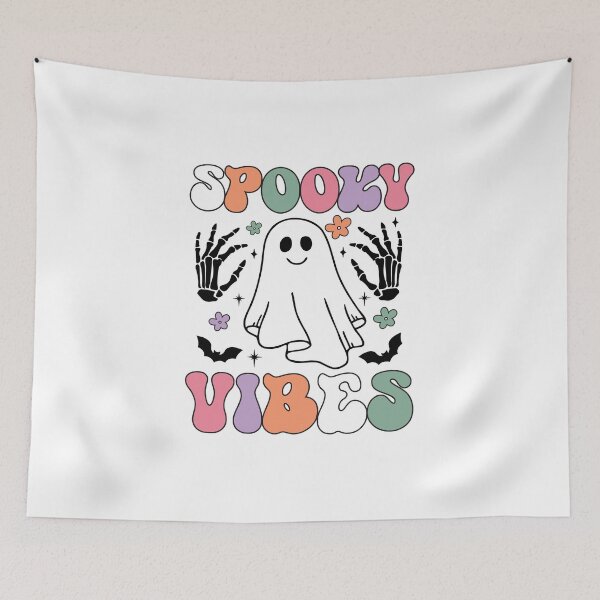 Item preview, Spooky Vibes Vintage Ghost Halloween  designed and sold by MysticOzzy.
