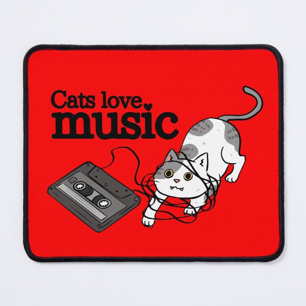 Item preview, cats love music designed and sold by jiamthings.
