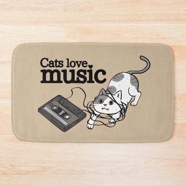 Item preview, cats love music designed and sold by jiamthings.