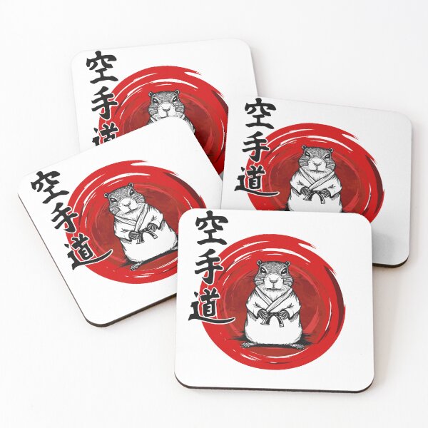 Item preview, Groundhog practicing katare with red background designed and sold by GroundhogMs.