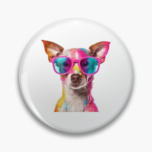 Item preview, Abstract Dog with glasses - Cute Dog Paint - Little Dog Print - Gift Idea - Abstract painting - ErSa Solutions designed and sold by ErSaSolutions.
