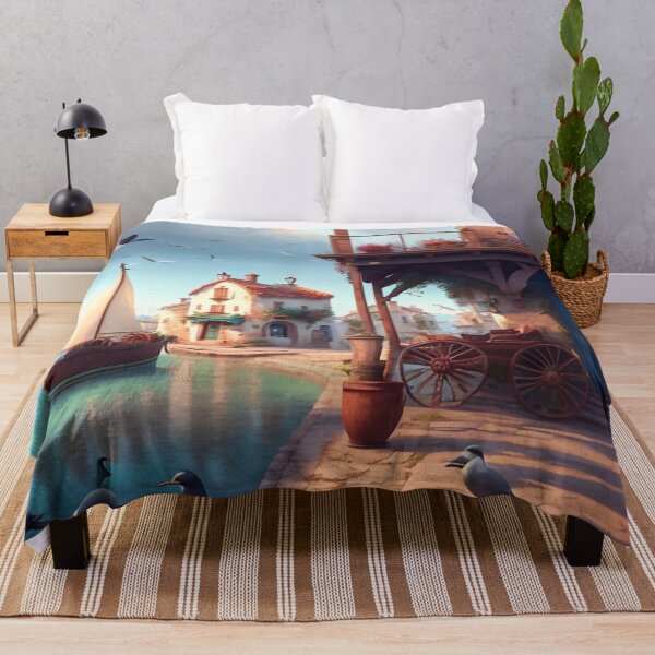 Item preview, Old village on the sea designed and sold by M-Y-A-R-T-.