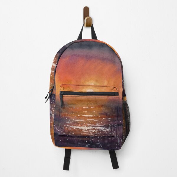 Item preview, Ocean Sunset - Watercolor Painting designed and sold by Pattokarts.