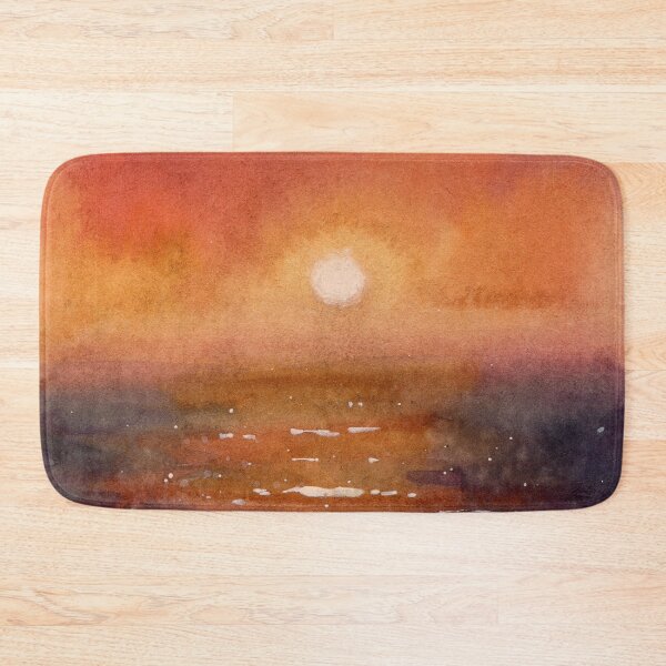 Item preview, Ocean Sunset - Watercolor Painting designed and sold by Pattokarts.