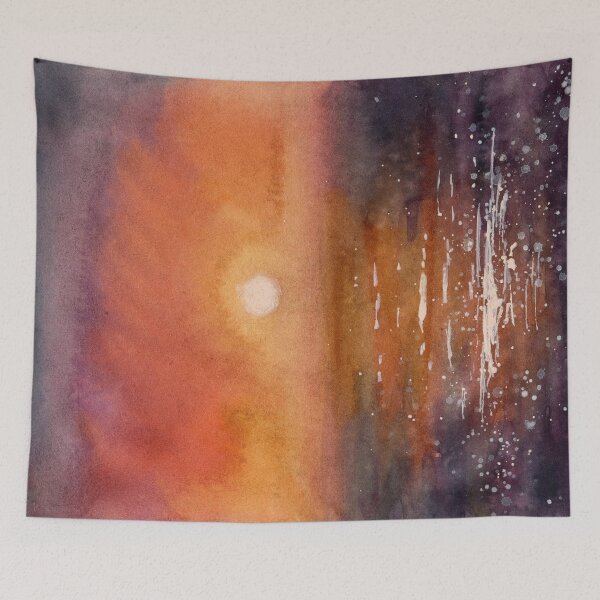 Item preview, Ocean Sunset - Watercolor Painting designed and sold by Pattokarts.