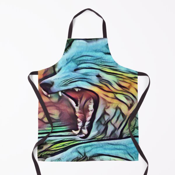 Item preview, Wolf Yawn In Glow designed and sold by Fearless-Fox.