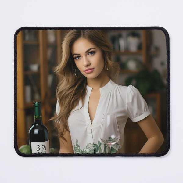 Item preview, Sommelier Recommending Wine for Upscale Restaurant designed and sold by TheBrainArt.