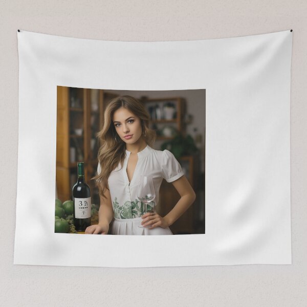 Item preview, Sommelier Recommending Wine for Upscale Restaurant designed and sold by TheBrainArt.