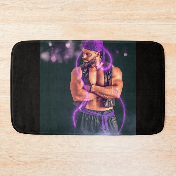 Item preview, Muscular bearded male jinn in leather vest designed and sold by Mercurius-M.
