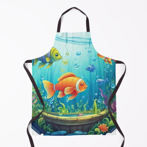 Item preview, Aquarium with fish and algae designed and sold by abmkf.