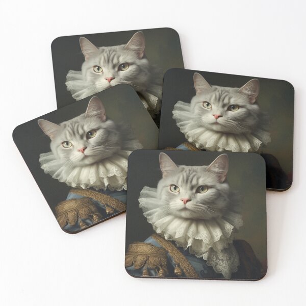 Item preview, Cat Renaissance Portrait designed and sold by Futuriddle.