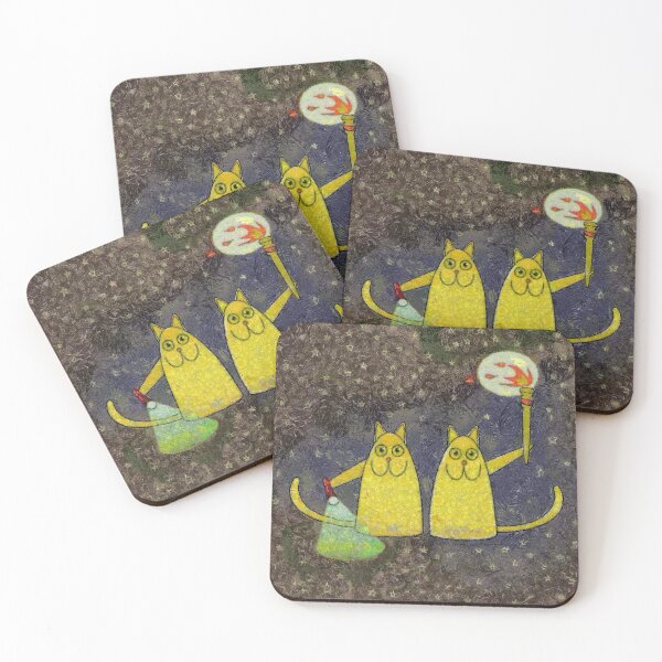 Item preview, AMERICAN CAT & ENGLISH CAT designed and sold by Jean Gregory Evans.