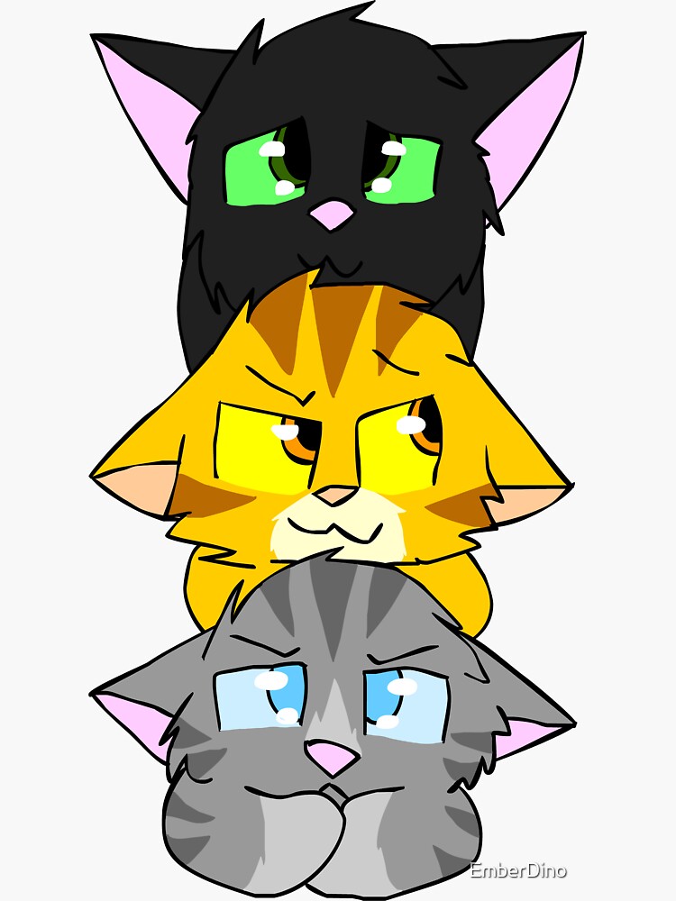 Cute Warrior Cats Sticker Set II Leafpool Jayfeather Hollyleaf