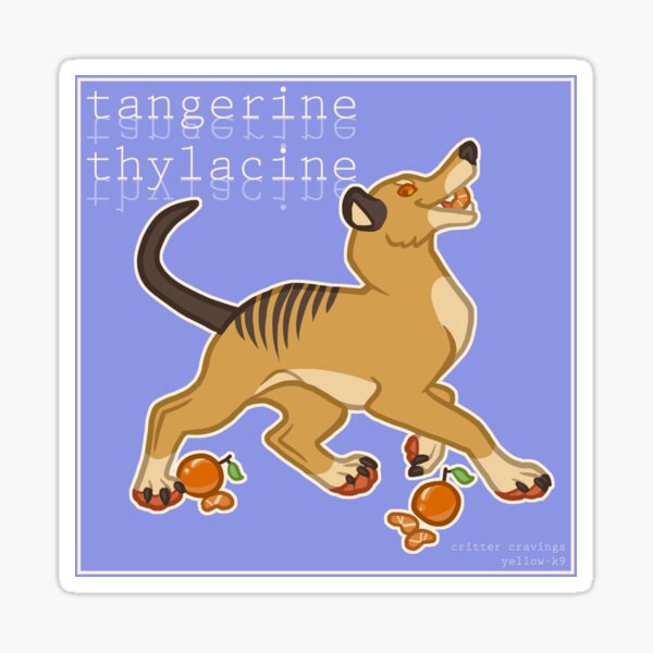 Item preview, Tangerine Thylacine designed and sold by Yellow-K9.