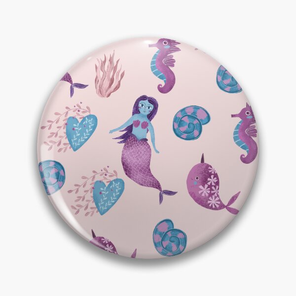 Item preview, Pink mermaid print designed and sold by pinkyfish1010.