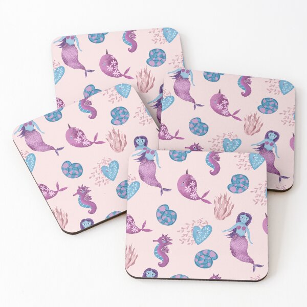 Item preview, Pink mermaid print designed and sold by pinkyfish1010.