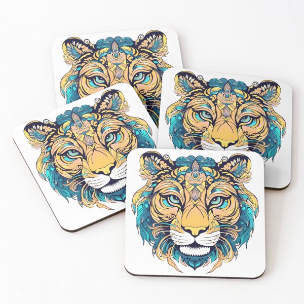 Item preview, Mythical Tiger face designed and sold by Adriano Carrideo.