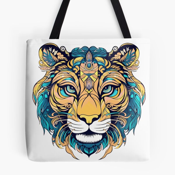 Item preview, Mythical Tiger face designed and sold by Adriano Carrideo.